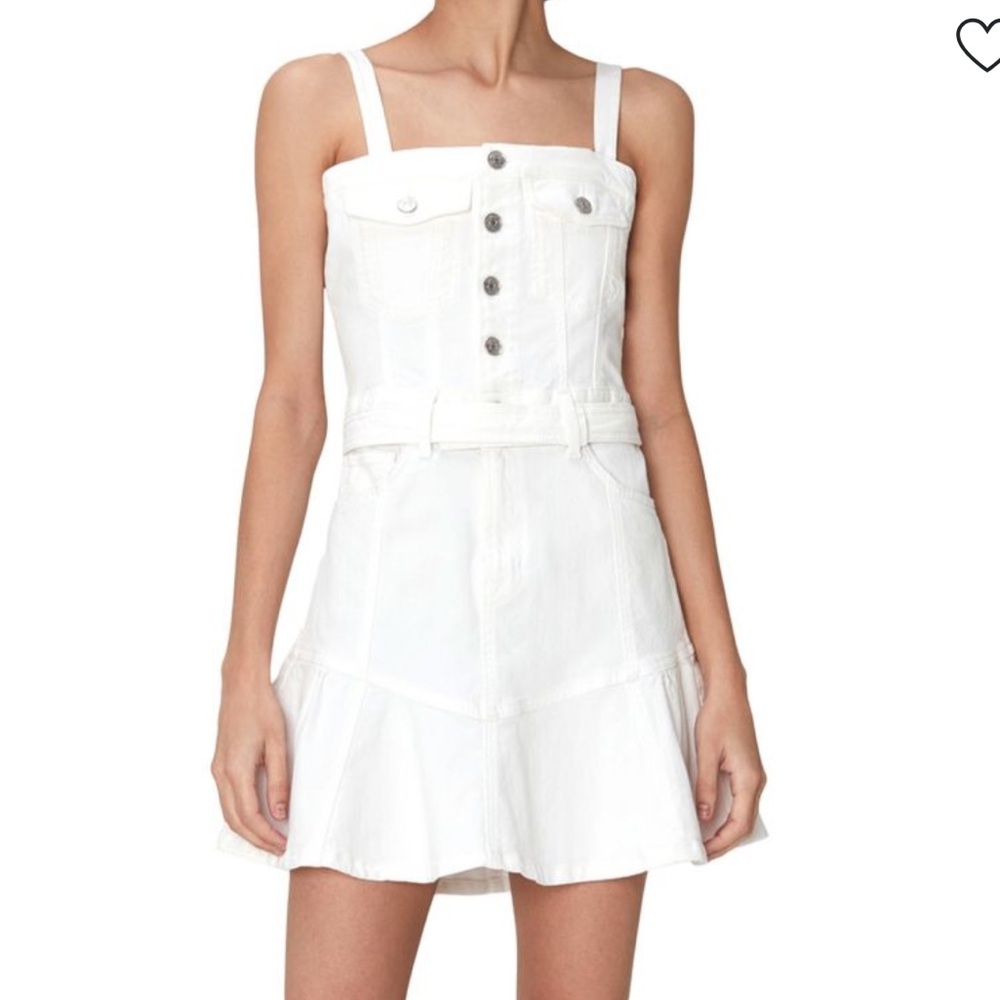 NWT 7 FOR‎ ALL MANKIND
Surplus Flounce Denim Mini Dress